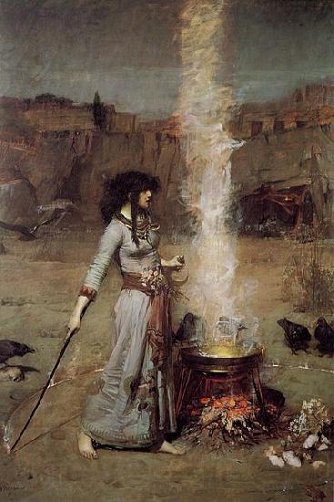 John William Waterhouse Magic Circle Spain oil painting art